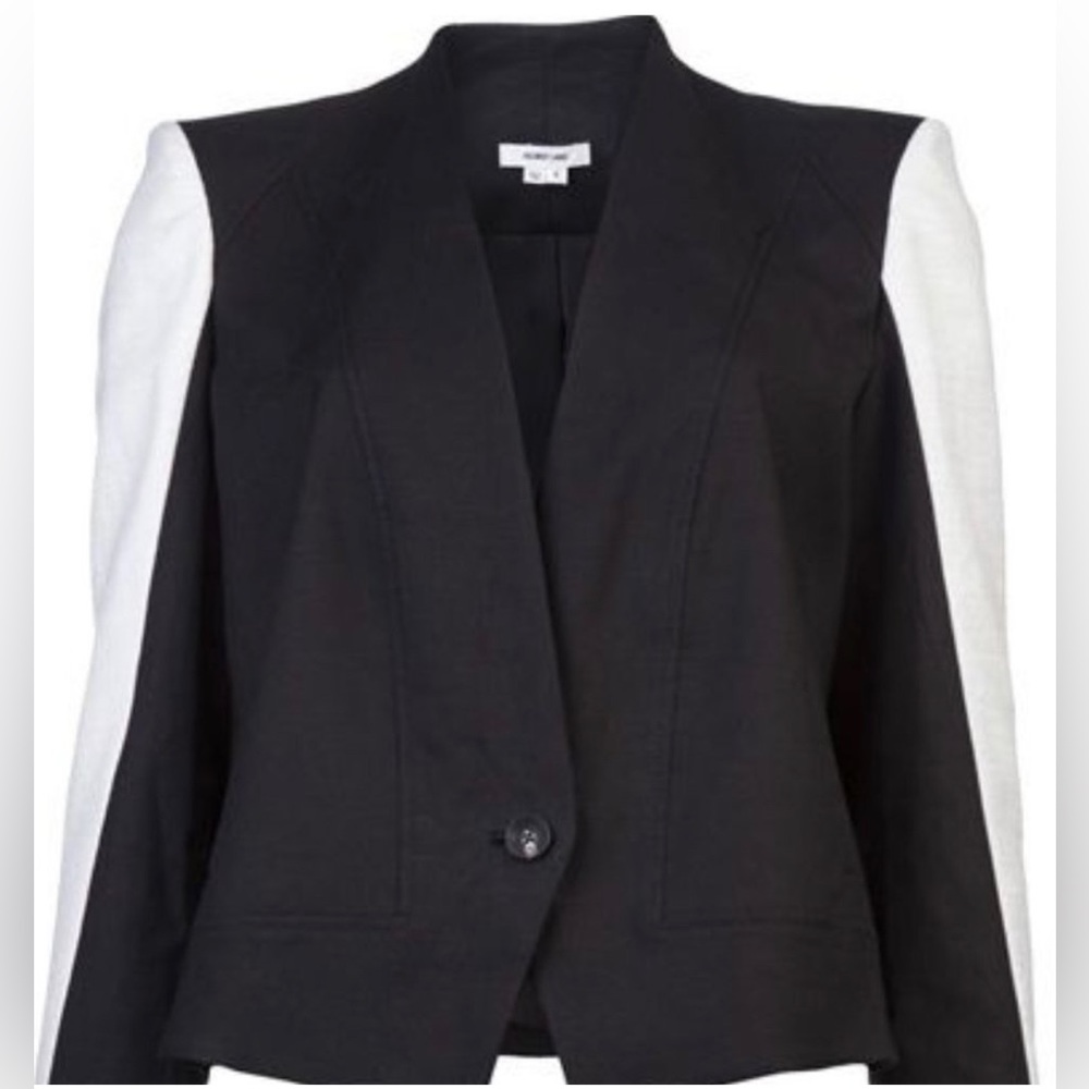 Helmut Lang White Sleeve Blazer